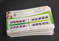 100 Sets Dental Orthodontic Metal Brackets MIM Monoblock Mini Roth 022 345 hooks