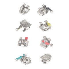 Dental Orthodontic Bracket Braces Roth/MBT 345 Hooks /Round Super Arch Wire Niti