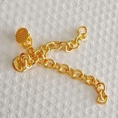 2-100Pcs Dental Orthodontic Traction Chain Gold Round Lingual Buttons Mesh Base
