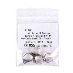 Orthodontic Dental 1st Molar Band + Buccal Tube Bands 022 Roth #29-#43+ U2/L1