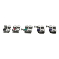 10 Kits Orthodontic Brackets Dental Braces Metal MIM Mini MBT 022 345 Hooks OC