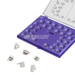 ETERFANT Dental Ortho Metal Bracket Braces Self-Ligating Roth 022 345Hooks+Tool