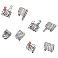 100X Dental Orthodontic Metal Brackets Mini Roth/MBT/Edgewise 022 Slot 345 hooks