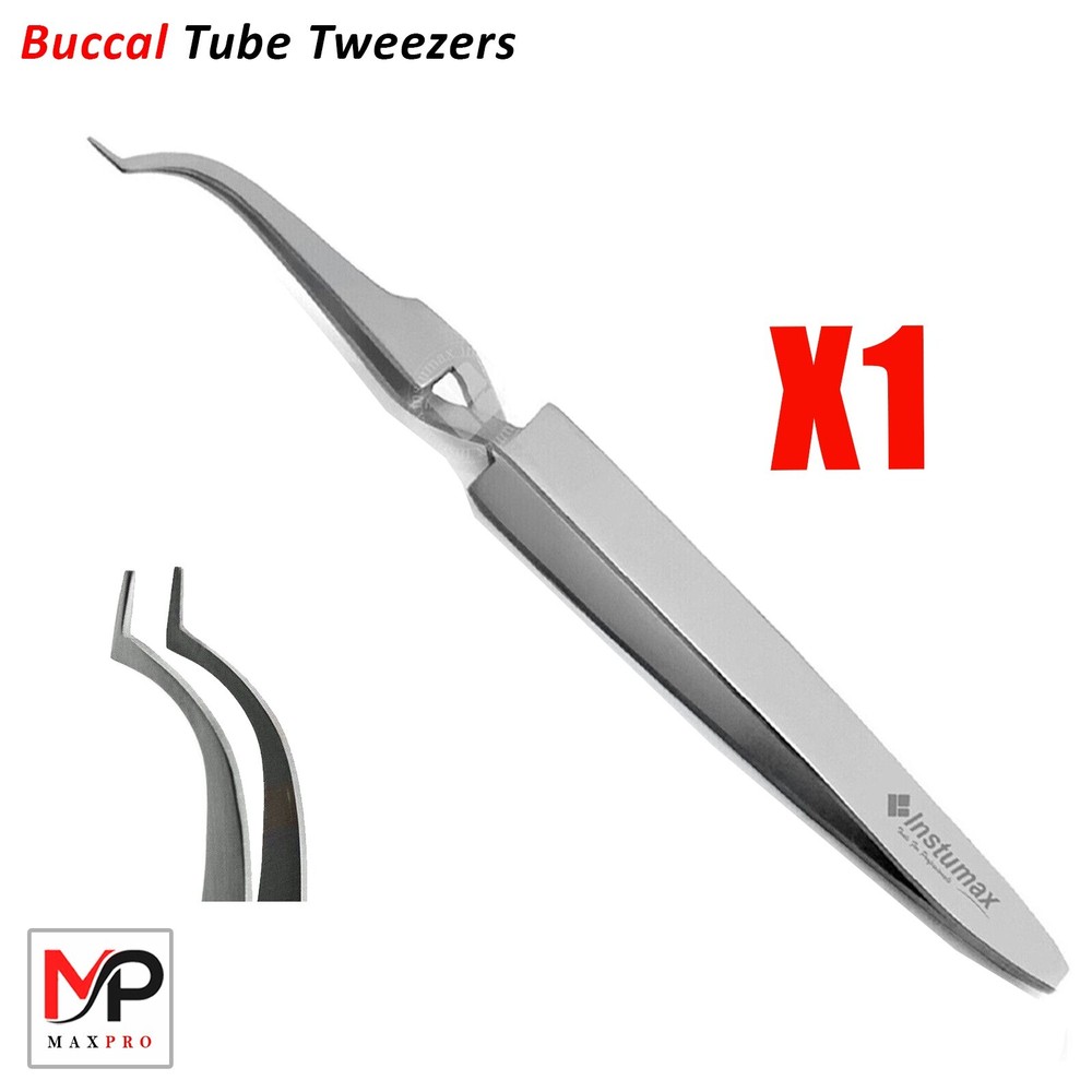 X1 Buccal Tube Bracket Positioning Tweezer Set – Fine Tip for Orthodontics