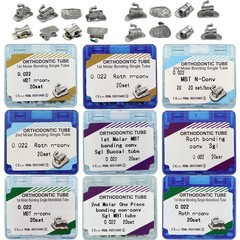 Orthodontic Buccal Tubes Dental 1st 2nd Molar Tube Mono Non-Con Roth MBT 022 018