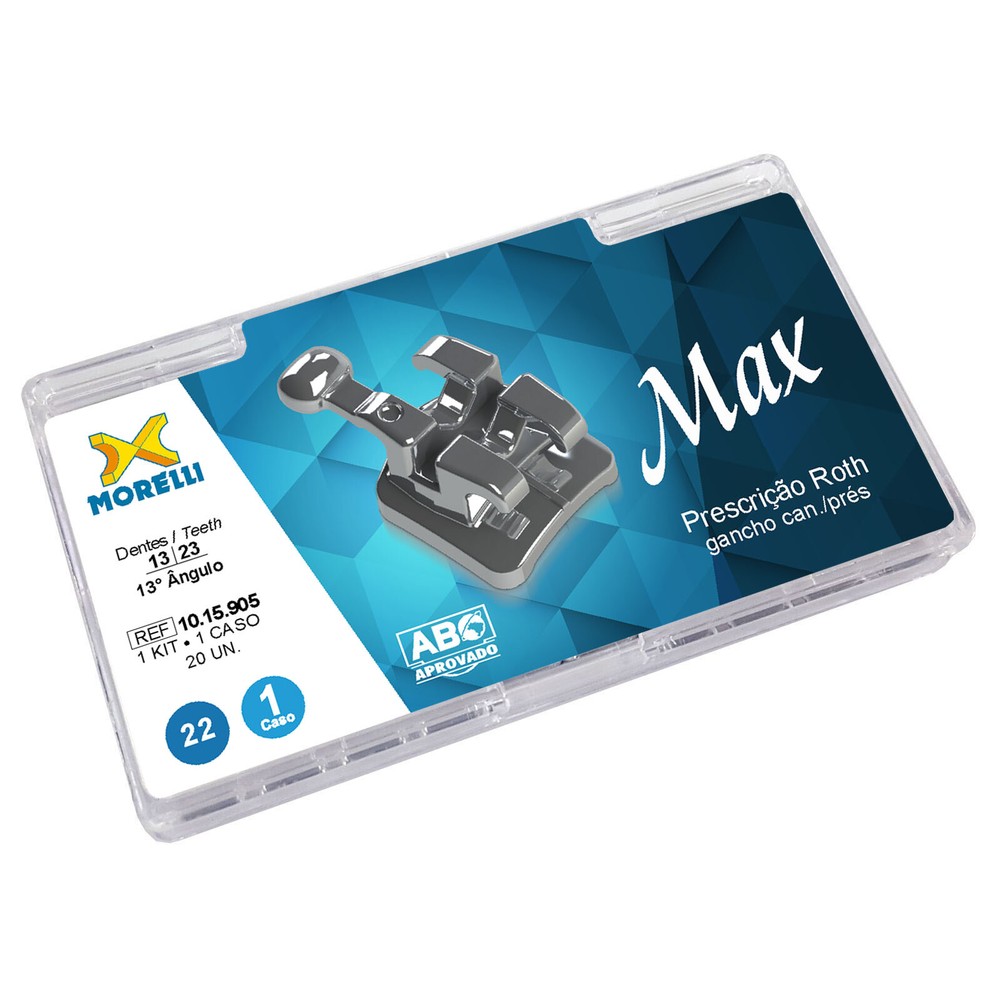 BRACKET CASE ROTH MAX 0.22 W/H 3/4/5 PACK/20UN Orthodontic Product USA SELLER