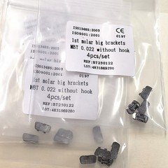 Dental 1st Brackets Molar Wide Big MBT 022 Bracket Orthodontic Buccal Tube No