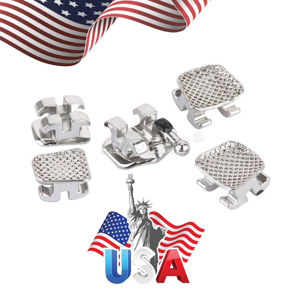 20pcs AZDENT Dental Brackets Orthodontic Braces Standard MBT Slot.022 Hooks 3