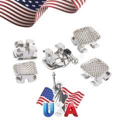 20pcs AZDENT Dental Brackets Orthodontic Braces Standard MBT Slot.022 Hooks 3
