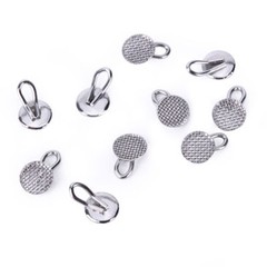 AZDENT Dental Orthodontic Round Lingual Buttons Bondable Mesh Base Rectangular