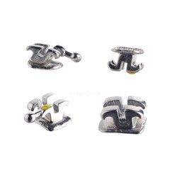 25Packs Orthodontic Brackets MBT Roth 022” 3/345Hook Dental Ortho Metal Bracket