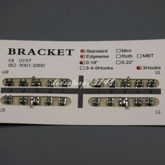 10/20/50 Packs Dental Orthodontic Separable Bracket Standard 018/022 Slot Hooks