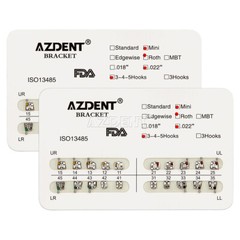 Brackets Dentales de Ortodoncia Mini Roth MBT/Light Cure Kit de Resina Adhesiva