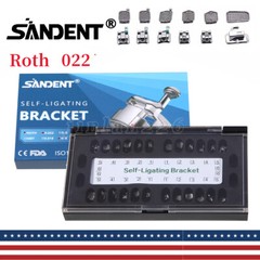 Dental Orthodontic Self Ligating Brackets Braces Roth .022 345 HK+Buccal Tube