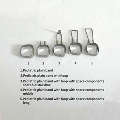 Dental Pediatric Space Maintainer Bands 23#-42# Loops Wires Distal Shoe