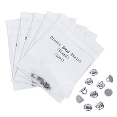 Dental Orthodontics Lingual Button Direct Bondable Eyelet Round Base 10 Pcs/pack