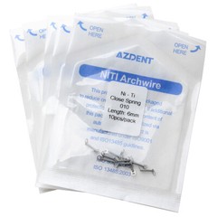 Dental Orthodontic Niti Closed Coil Spring 10Pcs/Pack 6 Sizes AZDENT