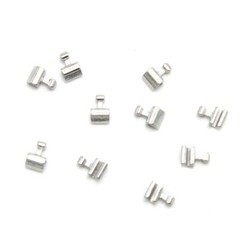 100Pcs Dental Orthodontic Crimpable Hook Long/Medium/Short /Stop Stainless Steel