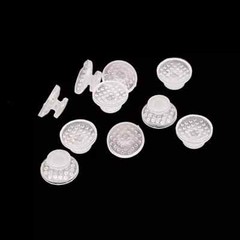 10/pack Dental Orthodontic Ceramic Clear Lingual Button Bondable Round Composite