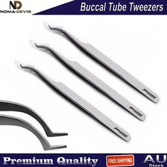 Dental Buccal Tube Tweezers Orthodontic Bracket Holding Placing Forceps Set Of 3