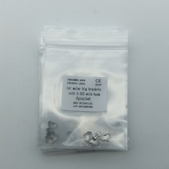 50Sets Dental 1st Brackets Molar Wide Big Bracket Orthodontic Roth MBT 022 Hooks