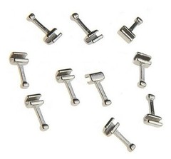 Dental Orthodontic Crimpable Hook Torque Spring Lingual Buttons Long Short Stop