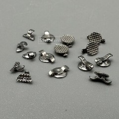 Dental Orthodontic Direct Bond Mesh Base Bondable Lingual Buttons with Hole Wing