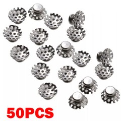 50pcs For Denal Orthodontic Lingual Buttons Round Perforated Hollow Holes USA