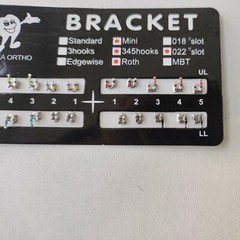 100Packs Orthodontics Brackets Mesh Base Mini 022 Slot Roth 3 4 5 With Hooks