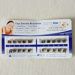 Dental Orthodontic Brackets Metal Braces Standard MBT 022 Hooks 3-4-5