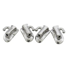 10 Set Orthodontic Buccal 1st Molar Tubes Roth 022 Mini Laser Mark Non-conv Mesh