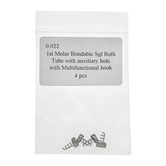 Dental Orthodonti Bondable Tube Molar Roth/MBT 022 AUX hole Multifunctional hook