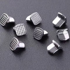 Dental Orthodontic Round Lingual Buttons Bondable & Cleat Mesh 10pcs/pack