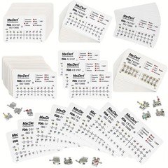 Dental Orthodontic Metal Brackets Roth/MBT/Edgewise 022/018 Hooks 345/3/No Hook