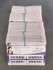 100 Sets Dental Orthodontic Metal Brackets MIM Monoblock Mini Roth 022 3 hooks