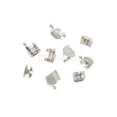 20PCs Dental Orthodontic Bracket Brace Metal Standard Mini Roth MBT 022 345Hooks