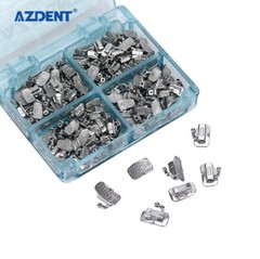 AZDENT Dental Orthodontic Metal Inblock Non-Convertible1st Buccal Tube Roth 022