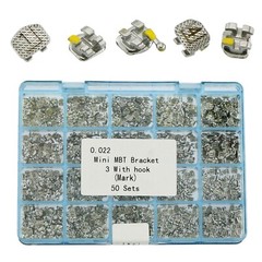 US Dental Orthodontic Metal Bracekets Braces MIM CNC Mini Standard Roth MBT 022