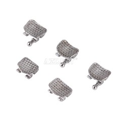 50 X Dental Orthodontic Brackets Standard Edgewise Slot.018 Hooks 3-4-5 Metal