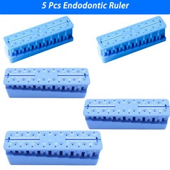 5pcs-Dental Instrument Root Canal Endo Block Files Measurement Measuring Ruler