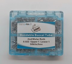 5Boxes Dental Ortho 1st/2nd Roth .022 Molar Bondable Single Monoblock Tube N-con