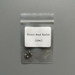 50pcs Dental Orthodontic Lingual Buttons Direct Bond Eyelets Round/Rectangular