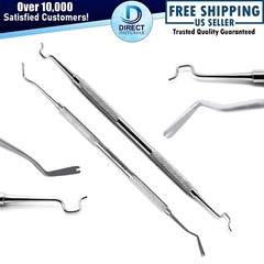 3Pcs Orthodontic Dental Archwire Placing Set – Braces Tweezer Ligature Scaler CE