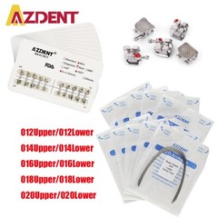 AZDENT Dental Orthodontic Bracket Brace Roth/ Super Elastic Niti Arch Wire Round