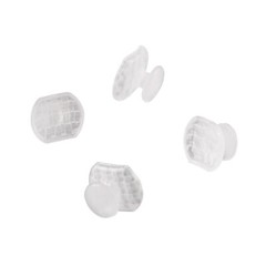 Dental Orthodontic Clear Ceramic Lingual Button Bondable Round /Rectangular