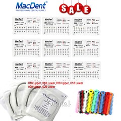 MacDent Dental Ortho Braces Brackets Mini Roth.022 345H/Arch Wire/Buccal Tube