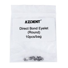 AZDENT Dental Orthodontic Lingual Buttons Bondable Round Base 8Models 10pcs/pack