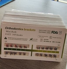 10Pk Dental Orthodontic Brackets Brace Mini Standard Edgewise Roth MBT 018 022