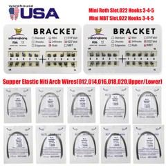 10Packs Orthodontic Dental Arch Wire Niti Round / Brackets Braces MBT/Roth DL