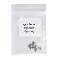100pcs/10bags AZDENT Dental Orthodontic Round Lingual Button Bondable Type